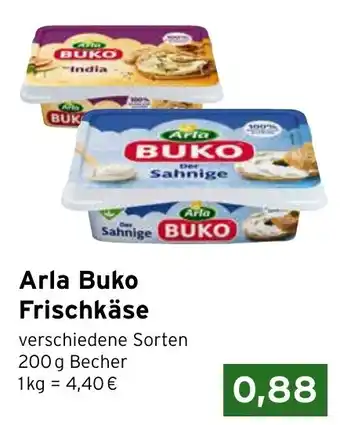 Vomar Voordeelmarkt Arla Buko Frischkäse 200g aanbieding