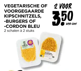 Jumbo VEGETARISCHE OF VOORGEGAARDE KIPSCHNITZELS, BURGERS OF CORDON BLEU aanbieding