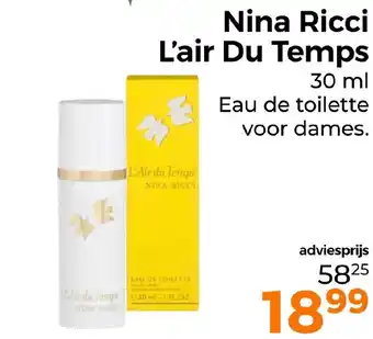 Trekpleister Nina Ricci L'Air du Temps 30 ml aanbieding