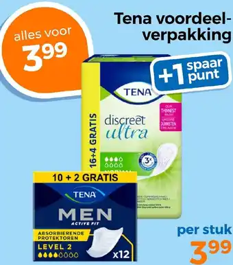 Trekpleister Tena voordeelverpakking aanbieding