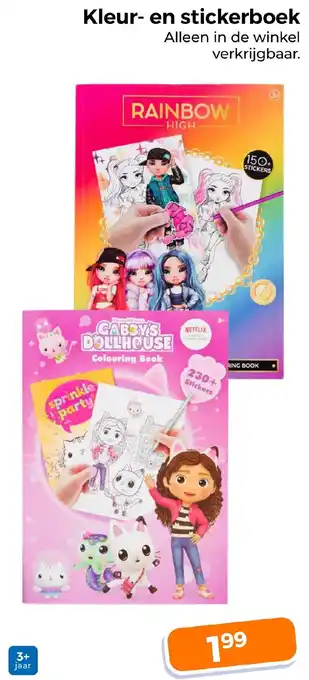Trekpleister Kleur en stickerboek aanbieding