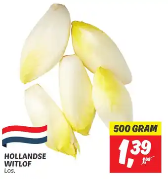 Dekamarkt HOLLANDSE WITLOF 500g aanbieding