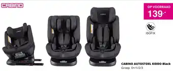 Baby & Tiener Cabino Autostoel Kiddo Black aanbieding