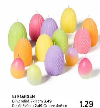 Xenos EI KAARSEN Ombre 4x6 cm aanbieding