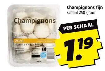 Boni Champignons fijn schaal 250 gram aanbieding