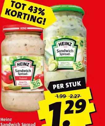 Boni Heinz Sandwich Spread 300 gram aanbieding