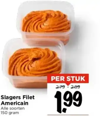 Vomar Voordeelmarkt Slagers filet americain per stuk aanbieding