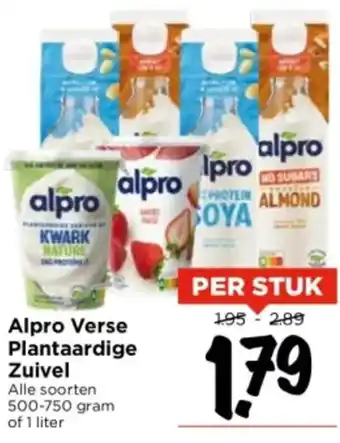 Vomar Voordeelmarkt Alpro verse plantaardige zuivel 500 - 750 gram aanbieding