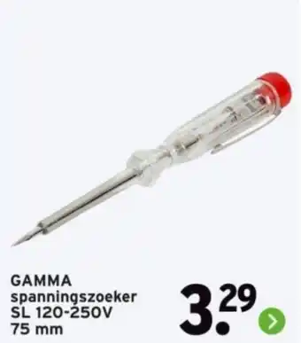 GAMMA spanningszoeker SL 120-250V 75 mm aanbieding