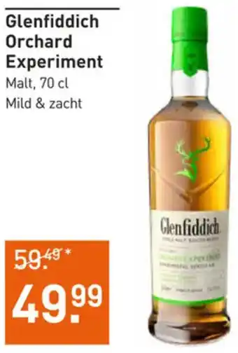 Gall & Gall Glenfiddich Orchard Experiment Malt, 70 cl aanbieding