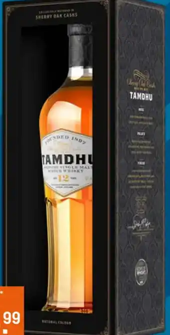 Gall & Gall TAMDHU founded 1897 speyside single malt scotch whisky aged 12 years aanbieding