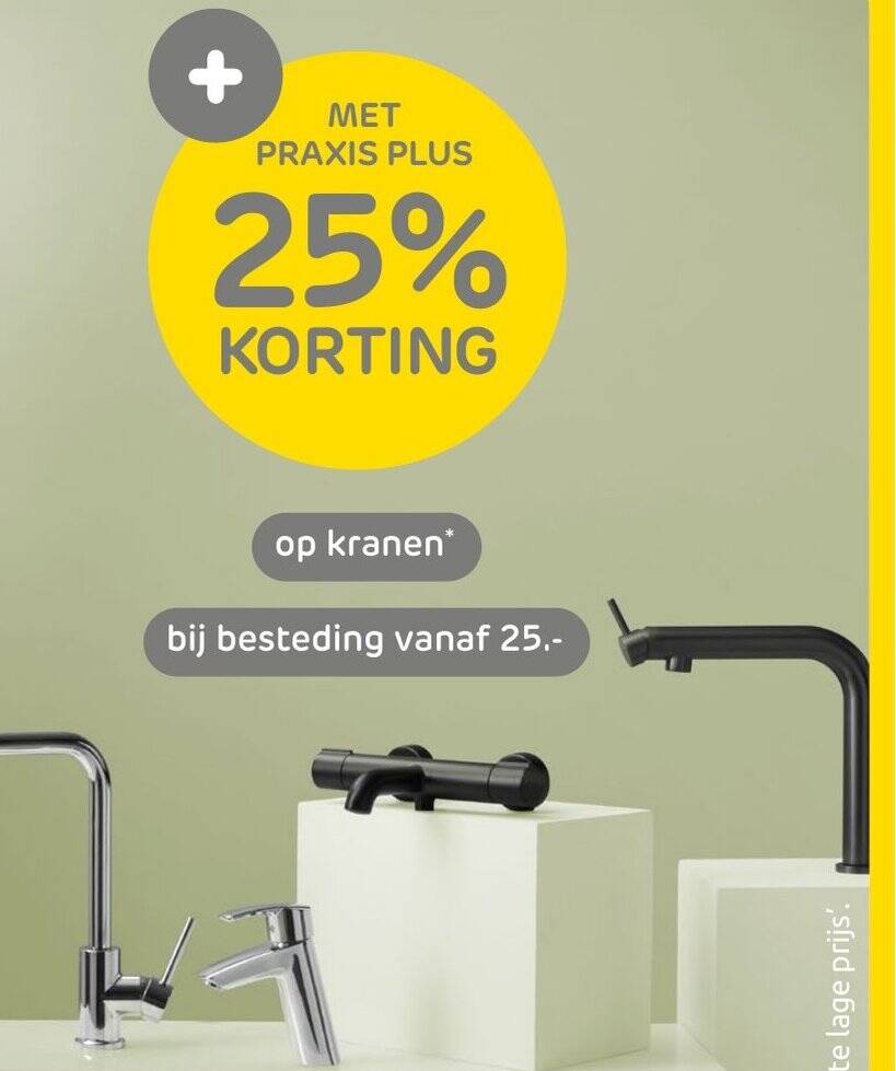 Op kranen aanbieding bij Praxis