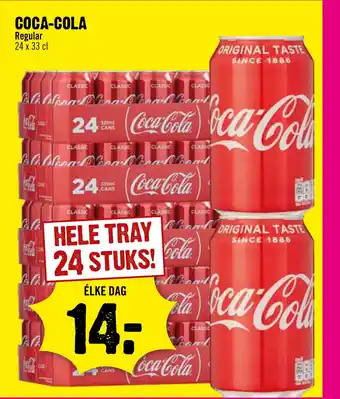 Dirck 3 COCA-COLA Regular 24 x 33 cl aanbieding