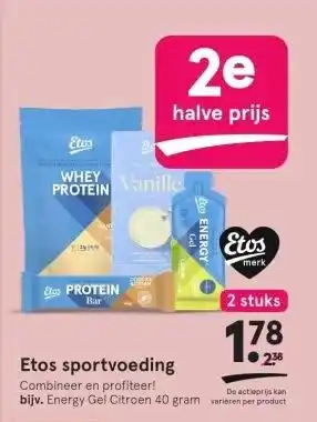 Etos Etos sportvoeding aanbieding