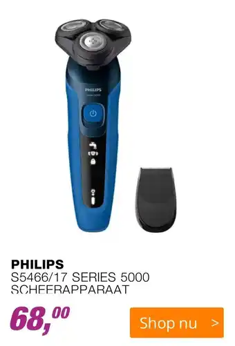 EP PHILIPS S5466/17 SERIES 5000 SCHEERAPPARAAT aanbieding