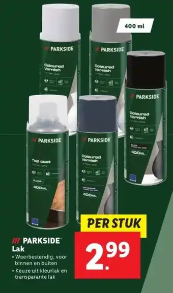 Lidl III PARKSIDE Lak aanbieding