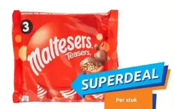 Action Maltesers Teasers 3 x 35 gram aanbieding