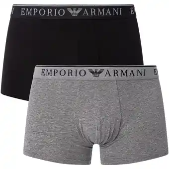 Spartoo Boxers Emporio Armani 2 Pack Endurance Trunks aanbieding