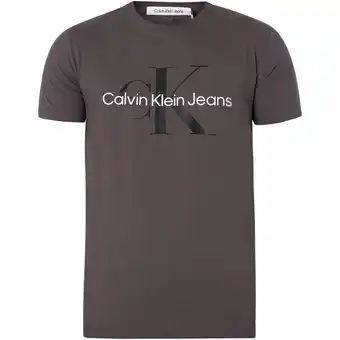 Spartoo T-shirt Korte Mouw Calvin Klein Jeans Seizoensgebonden T-shirt met monologo aanbieding