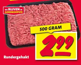 Nettorama Rundergehakt 500 GRAM aanbieding