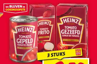 Nettorama Heinz Tomato Frito, Gepeld of Gezeefd 3 x 350-520 gram aanbieding