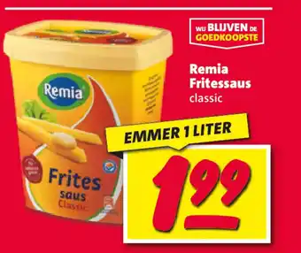 Nettorama Remia Fritessaus classic EMMER 1 LITER aanbieding