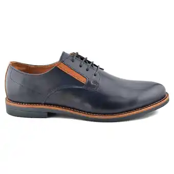 Spartoo Nette Schoenen Casual Zapatos de piel azules by aanbieding