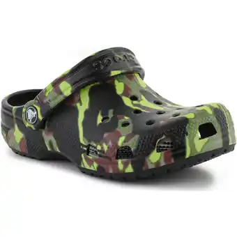 Spartoo Sandalen Crocs Classic Spray Camo Clog Kids BLACK 208305-001 aanbieding