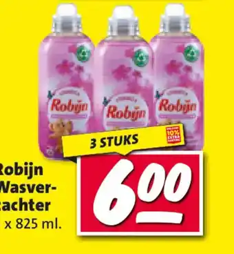 Nettorama Robijn Wasver-zachter 3 x 825 ml aanbieding