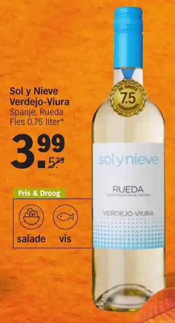 Albert Heijn Sol y Nieve Verdejo-Viura aanbieding