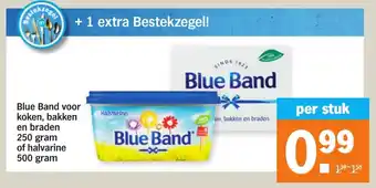 Albert Heijn Blue Band voor koken, bakken en braden 250g of halvarine 500g aanbieding