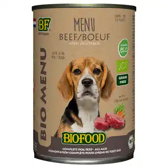 Zooplus Biofood Organic Dog Beef Menu Hondenvoer - 12 x 400 g aanbieding