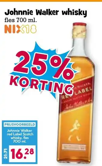 Boon`s Markt Johnnie Walker whisky aanbieding