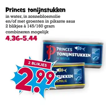 Boon`s Markt Princes tonijnstukken aanbieding