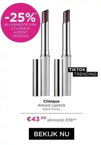 ICI Paris XL Clinique Almost Lipstick Black Honey aanbieding