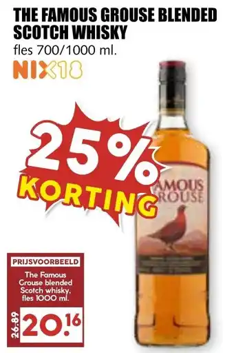 MCD Supermarkt THE FAMOUS GROUSE BLENDED SCOTCH WHISKY aanbieding