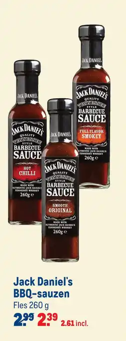 Makro Jack Daniel's BBQ-sauzen 260g aanbieding