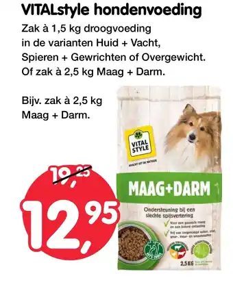 Jumper VITALstyle hondenvoeding 2,5 kg Maag + Darm. aanbieding