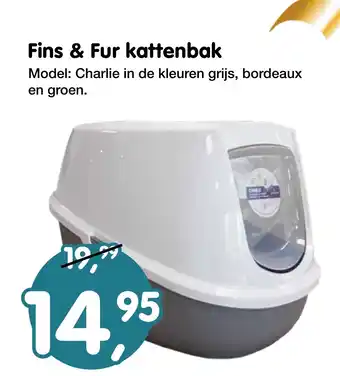 Jumper Fins & Fur kattenbak aanbieding