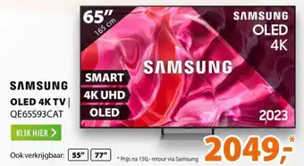 Expert SAMSUNG OLED 4K TV 65" 165 cm aanbieding