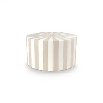 fonQ vtwonen Zijtafel - Metaal - 43 x 23 cm - Beige & Wit aanbieding