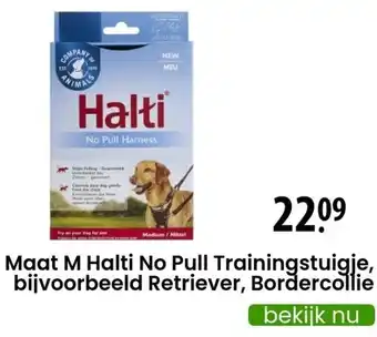 Zooplus Maat M Halti No Pull Trainingstuigje, bijvoorbeeld Retriever, Bordercollie aanbieding