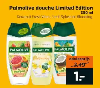 Trekpleister Palmolive douche Limited Edition 250ml aanbieding