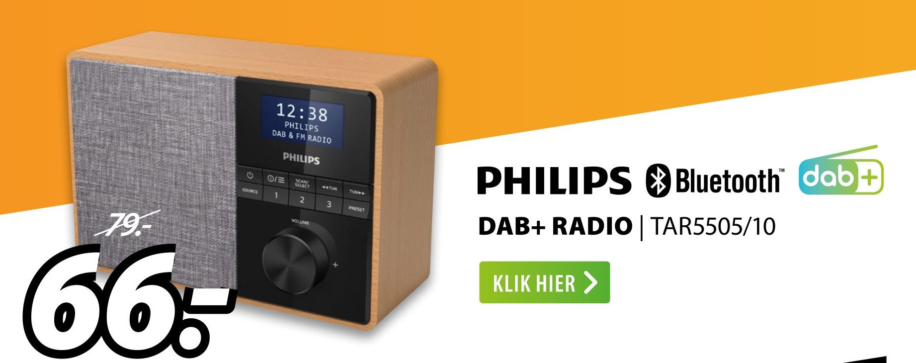 Philips dab+ radio aanbieding bij Expert