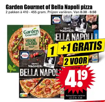 Dirk Garden Gourmet of Bella Napoli pizza aanbieding