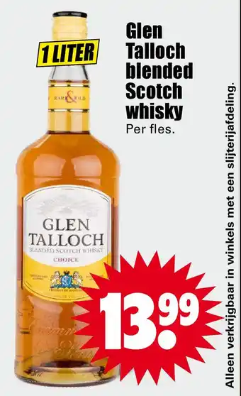 Dirk Glen Talloch blended Scotch whisky aanbieding