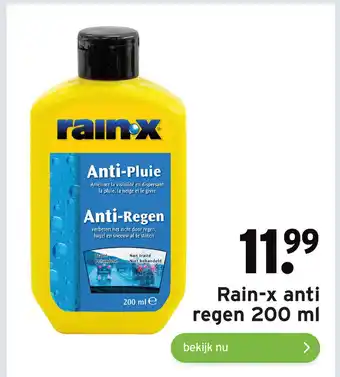 GAMMA Rain-x anti regen 200 ml aanbieding