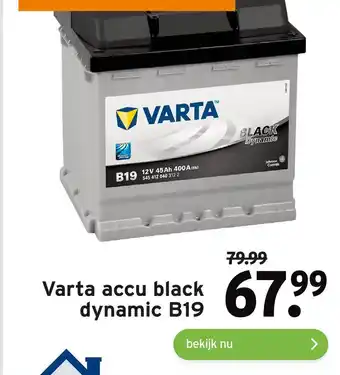 GAMMA Varta accu black dynamic B19 aanbieding