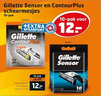 Trekpleister Gillette Sensor en ContourPlus scheermesjes aanbieding