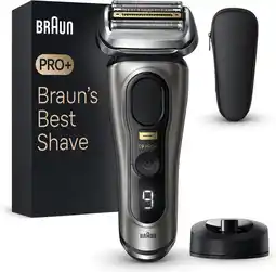 Amazon Braun Series 9 Pro+ Elektrisch Scheerapparaat Voor Mannen, 5 Pro Scheerelementen En Precisietrimmer Voor Lang Haar, Oplaadsta aanbieding